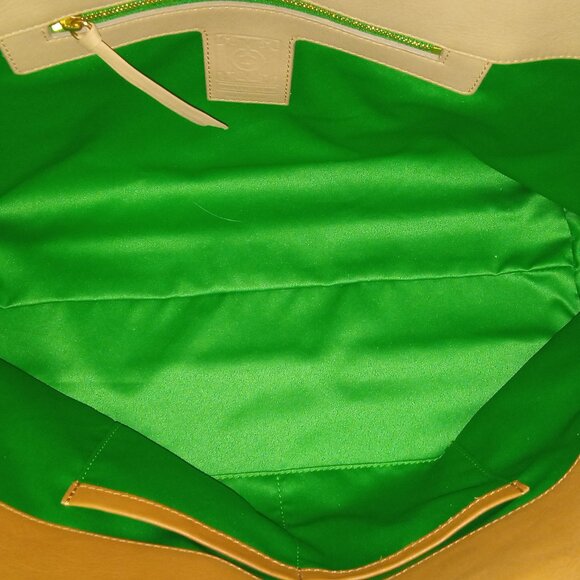 Sara Battaglia Theresa Large Italian Leather Tri Color Tote - Picture 10 of 10